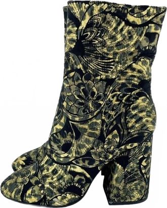 Ash Womens Flora Metallic Jacquard Ankle Boots In Multicolor