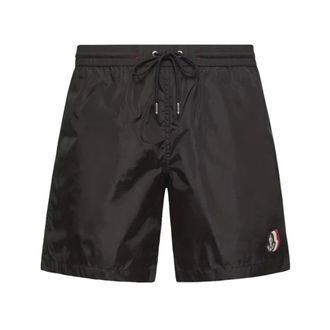 Moncler Archive Logo Swimshorts - male - Moncler - Beachwear - Black - L - Swimwear