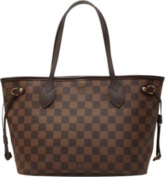 Louis Vuitton Brown Pvc Leather Handbag Tote Bag (Pre-Owned)