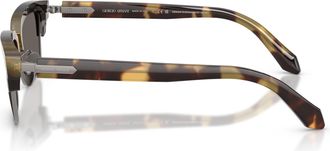 Giorgio Armani 0ar8243 Classic Clubmaster Sunglasses with Tortoiseshell Acetate Frame