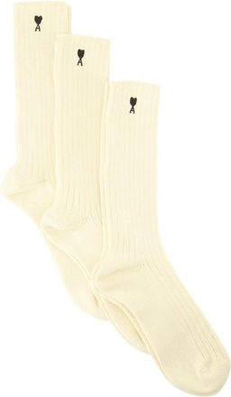 Ami Ami de Coeur 3-Pack Sokken - unisex - Sokken - Beige - M - Katoen - Ondergoed