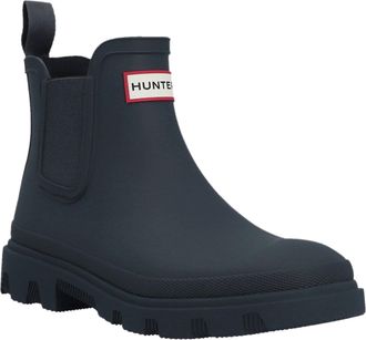 Hunter Downpour Chelsea Rubber Mens Navy Wellington Boots - Size UK 11