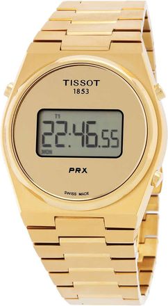 Tissot Prx Quartz Digital Gold Dial Unisex Watch T1374633302000
