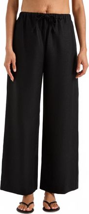Faithfull The Brand Jones Linen Pant In Black