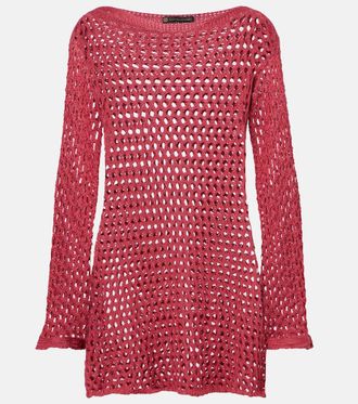 Vix Belle open-knit beach cover-up