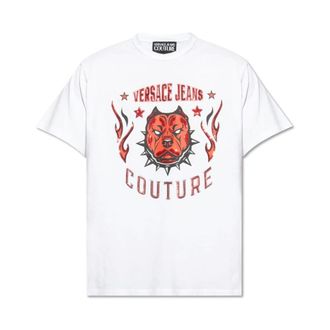 Versace Jeans Couture T-Shirts, male, White, Size: XL T-shirt