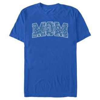 Minnie Mouse Mens Minnie Mouse Mom Collegiate Flower Pattern Graphic T-Shirt in Royal Blue at Nordstrom, Size Xxx-Large