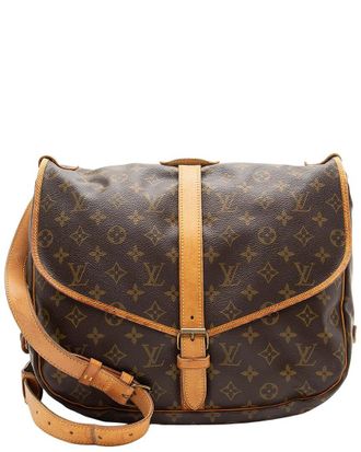 Louis Vuitton Brown Monogram Canvas Saumur 35 (Authentic Pre-Loved)
