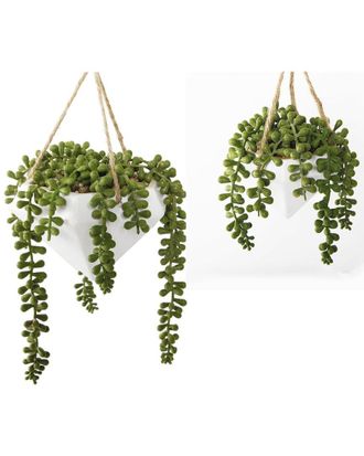 Flora Bunda 6.75in & 4.5in Empty Hanging Geo Planters