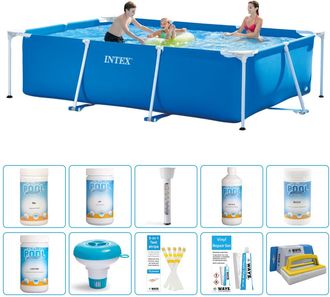 Intex Piscina Con Estructura Rectangular - 300x200x75 Cm - 7-piezas S43239