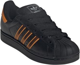adidas Superstar II Sneaker in Black/Crew Orange/Orange at Nordstrom, Size 7.5