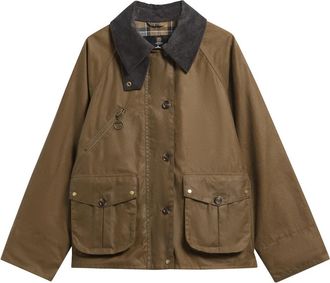 Barbour Marena Waxed Jacket - Dames - Zomerjassen - Bruin - L - Katoen - Jassen