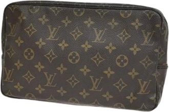 Louis Vuitton Pre-owned Clutches, female, Brown, Size: ONE SIZE Pre-owned Vintage Canvas Clutch