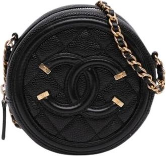 Chanel Pre-owned Mini Bags, female, Black, Size: ONE SIZE Pre-owned Leather chanel-bags