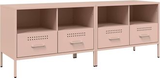 Berkfield Home TV Cabinets 2 pcs Pink 68x39x50.5 cm Steel