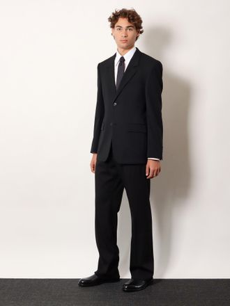 Balenciaga Mens Wool Blazer Black Blazers Jacket