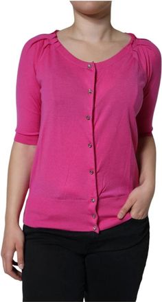 Dolce & Gabbana Dames, Truien, Roze, Maat: XS Wol