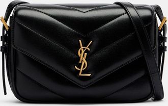 Saint Laurent Bolso cruzado Loulou Toy de piel