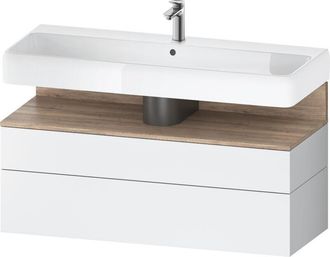 Duravit Duravit - Qatego Mueble Bajo Lavabo, 1 Extra&iacute;ble Y 1 Caj&oacute;n