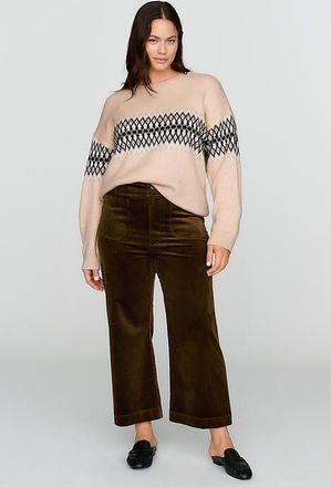Maeve Colette Corduroy Cropped Wide Leg Pants