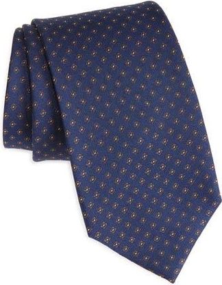Duchamp Silk Dobby Tie in Navy at Nordstrom Rack