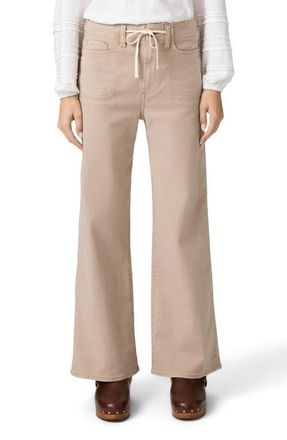 Paige Ari Drawstring High Waist Wide Leg Pants in Vintage Utaupia at Nordstrom, Size 24