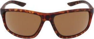 Nike Adrenaline 66mm Rectangular Sunglasses in Matte Tortoise/Brown at Nordstrom Rack