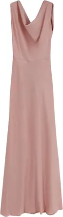 Actualee Kleedjes, Dames, Roze, M, Polyester, Satin Lange Jurk