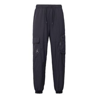 Nike Jordan Mens Air Jordan SS22 23 Engineered Woven Casual Long Pants/Trousers Black DJ0237-010