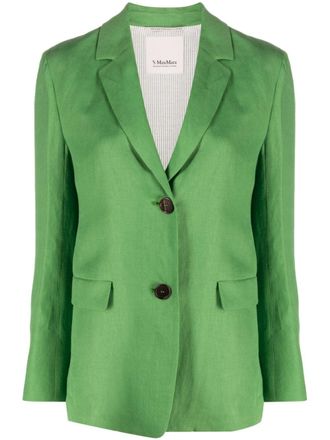 Max Mara Single Breasted Leinenblazer