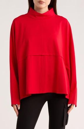 Patrizia Luca Oversized Sweatshirt in Red at Nordstrom Rack