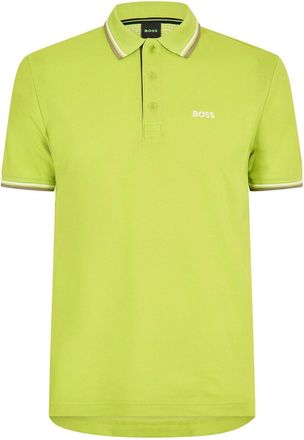 HUGO BOSS Mens Paddy Short Sleeve Polo Shirt in Pastel Green - Size X-Large