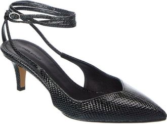 Isabel Marant Pesar Snake-Embossed Leather Pump