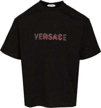 Versace T-Shirt With Embroidered Logo