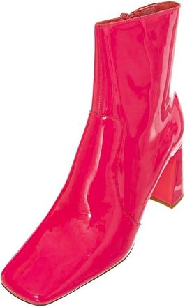 Jeffrey Campbell Stivaletti Profilo alla Caviglia - Dames - Laarzen met Hak - Roze - 39 EU - Leer - Schoenen