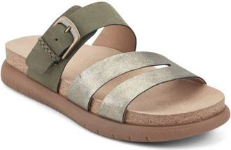 Earth Ayden Slide Sandal in Dark Green at Nordstrom, Size 7.5