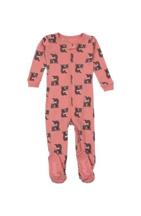 Leveret Footed Printed Cotton Matching Family Pajamas, Coordinated Prints in Pink Koala at Nordstrom, Size 18-24M