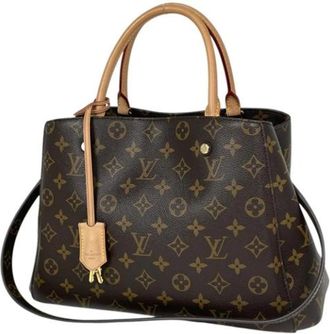 Louis Vuitton Pre-owned Montaigne MM Handbag - Dames - Vintage Handtas - Bruin - ONE Size - Vintage