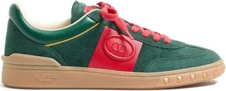Valentino Garavani Green Lace Up Sneakers