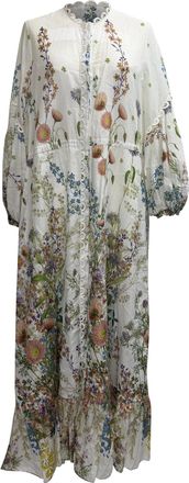 Charo Ruiz Ibiza Charo Ruiz Floral Print Long Dress in Multicolor Cotton