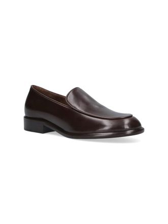 Khaite Womens Flat Shoes Brown Leather