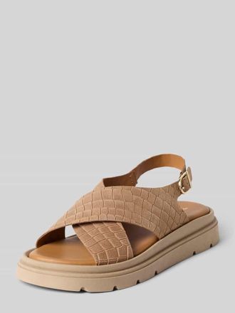 Tamaris Tamaris Sandalen aus echtem Leder in Hellbraun, Gr&ouml;&szlig;e 36