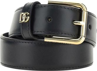 Dolce & Gabbana Leather Logo Belt