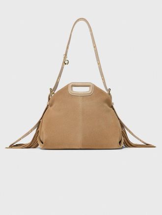 Maje Suede Miss M Bag - Cappucino - Maje