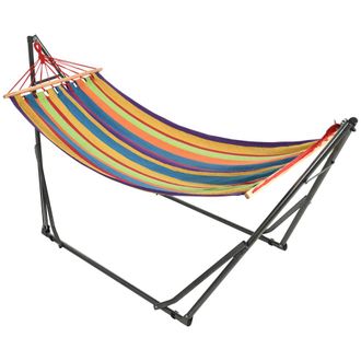 OUTSUNNY Hamaca 270x100x94 cm multicolor
