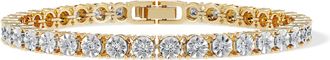 The Diamond Store Lab Diamond Set 1.00ct Tennis Bracelet in 18K Gold Vermeil