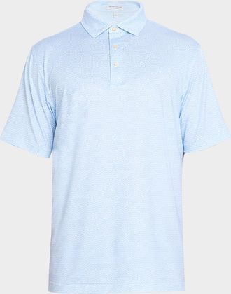 Peter Millar Mens Oyster Shooter Performance Jersey Polo