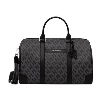 Karl Lagerfeld K/Ikon Weekender - - Bags - Uomo - Nero - ONE SIZE