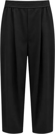 Liviana Conti Harper Wijde Broek - Dames - Broeken - Zwart - Maat: M Polyamide