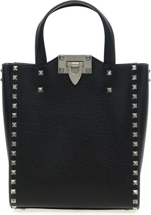 Valentino Garavani Black Rockstud Tote